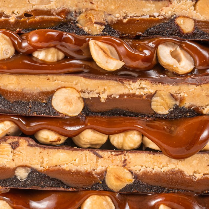 🟩 FIZI - Vegan & Glutenvrij - Guilty Pleasure Bar – Hazelnut + Caramel