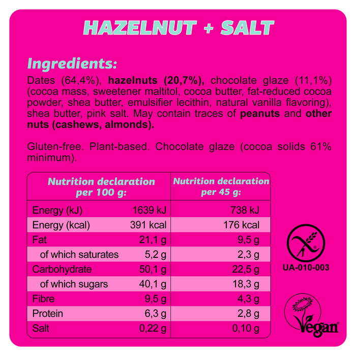 π FIZI β Vegan & Glutenvrij - Hazelnut + Salt