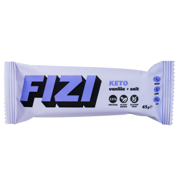 🟪 FIZI Keto Proteïnebar – Vanilla + Salt