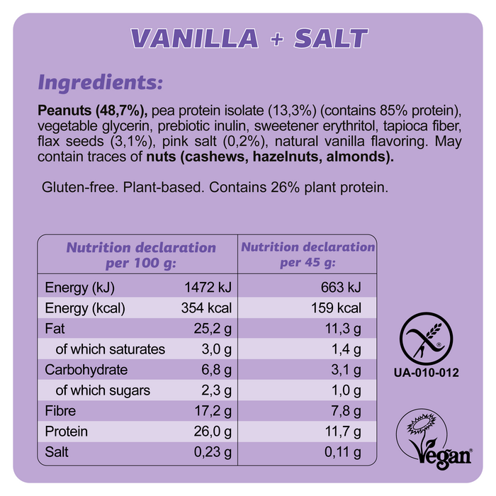 🟪 FIZI Keto Proteïnebar – Vanilla + Salt