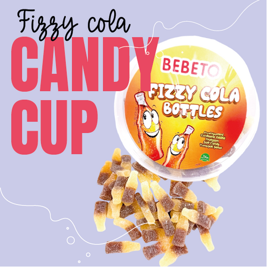 Cola flesjes snoep | Candy Cup Fizzy Cola Bottles 300 gram