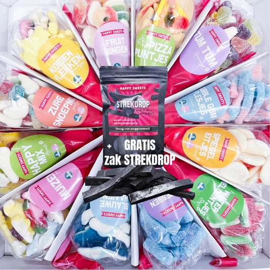 Sweet Pizza Box - GUMMY - 12 puntzakken voor €30,-