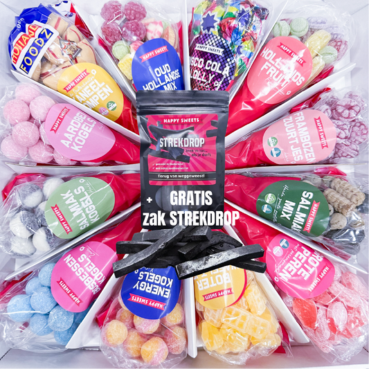 Sweet Pizza Box - HARDE KRAKERS- 12 puntzakken voor €30,-