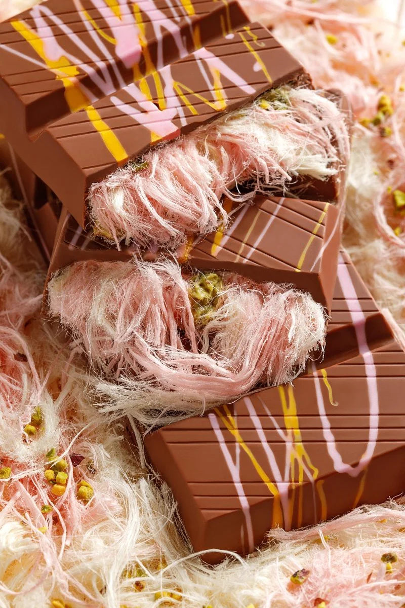 Beyoğlu Angel Hair Milk Chocolate – Cotton Candy & Pistachio Cream