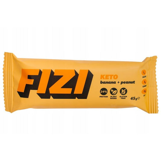 🟨 FIZI Keto Proteïne Bar – Banana + Peanut