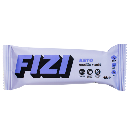 🟪 FIZI Keto Proteïnebar – Vanilla + Salt