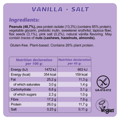 🟪 FIZI Keto Proteïnebar – Vanilla + Salt