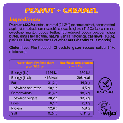 🍯 FIZI – Vegan & Glutenvrij - Peanut + Caramel