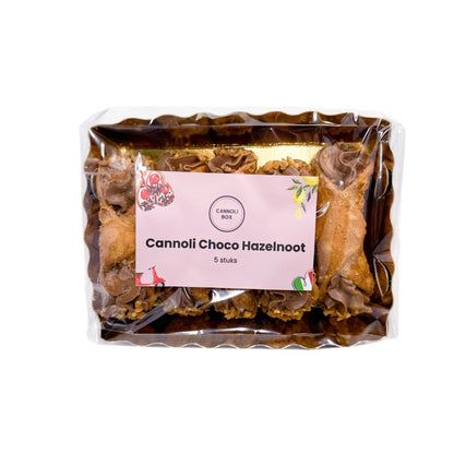 Cannoli box - 5 stuks - Hazelnoot chocolade