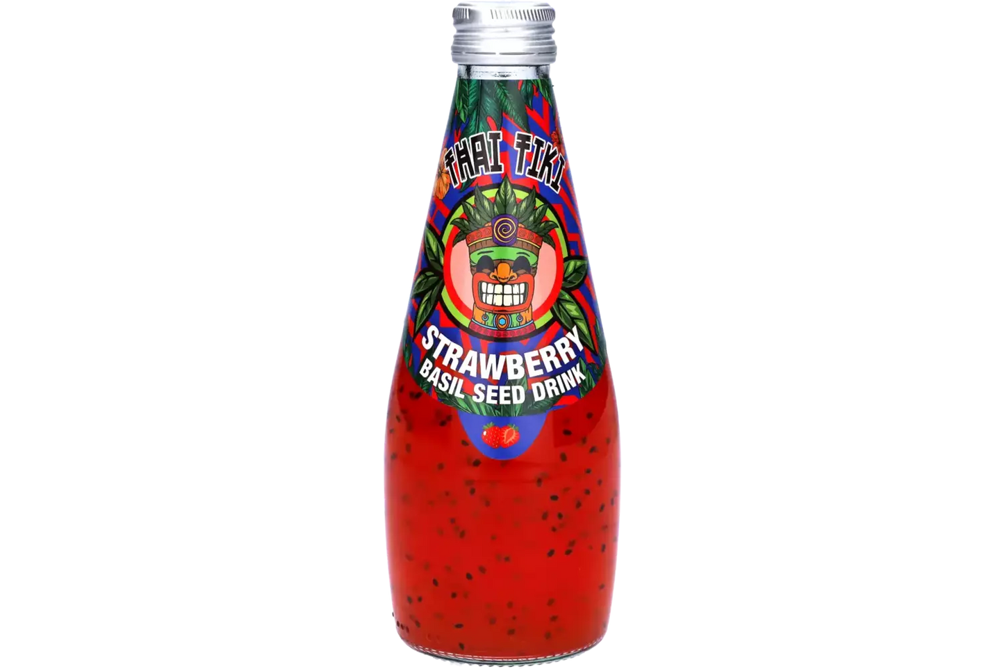 🍓 Thai Tiki Basil Seed Drink – Strawberry