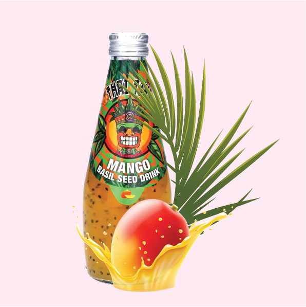 🥭 Thai Tiki Basil Seed Drink – Mango