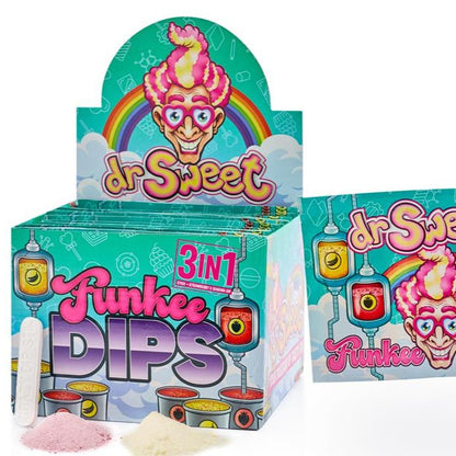 Doos a 24 stuks - Dr. Sweet - Funkee Dips - GRATIS bij iedere bestelling.