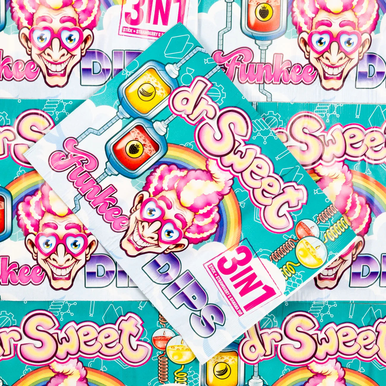 Doos a 24 stuks - Dr. Sweet - Funkee Dips - GRATIS bij iedere bestelling.